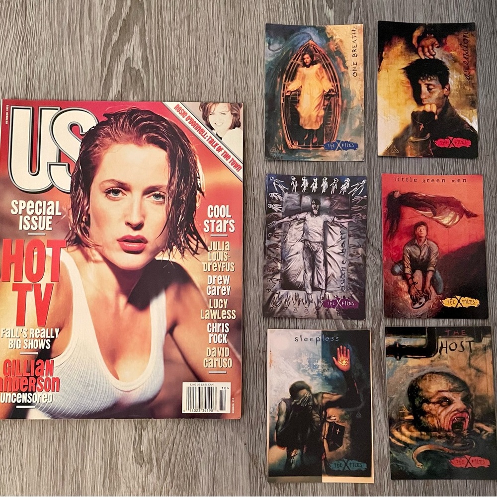 US Magazine Oct. 1997 Gillian Anderson Vintage